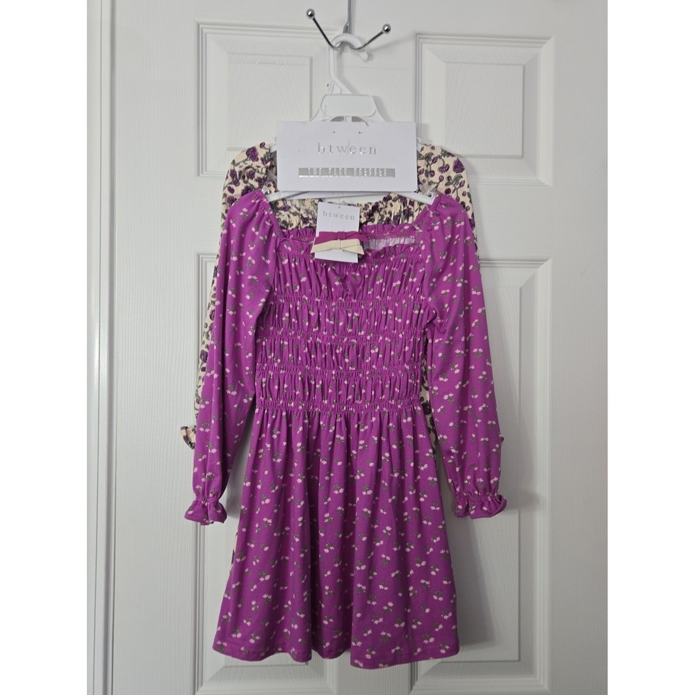 Btween Girls‎ 2 Pack Dress set Size 5 Long Sleeve Light weight NWT